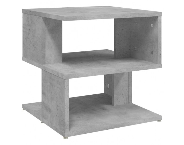 Sonata H Странична маса, бетонно сива, 40x40x40 см, инженерно дърво