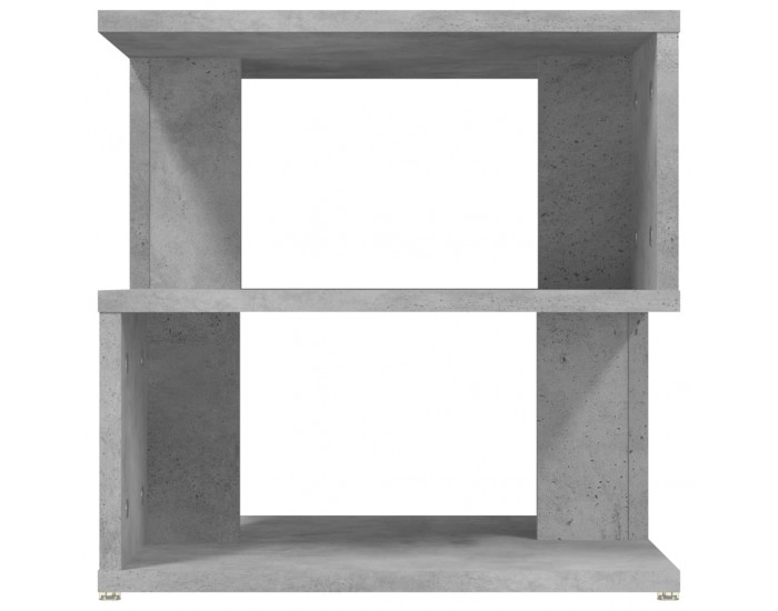 Sonata H Странична маса, бетонно сива, 40x40x40 см, инженерно дърво