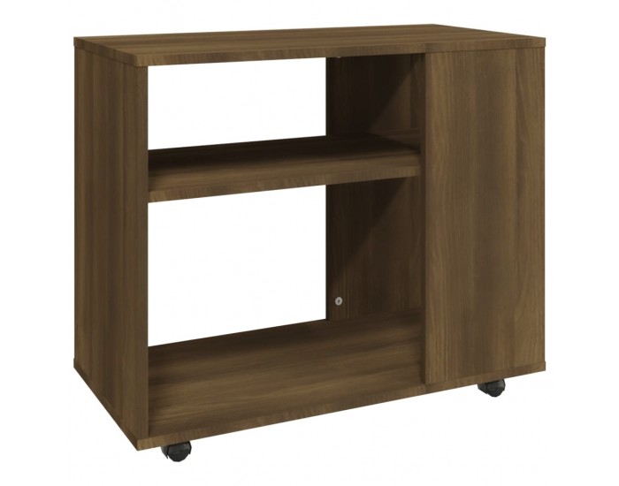 Sonata H Странична маса, кафяв дъб, 70x35x55 см, инженерно дърво