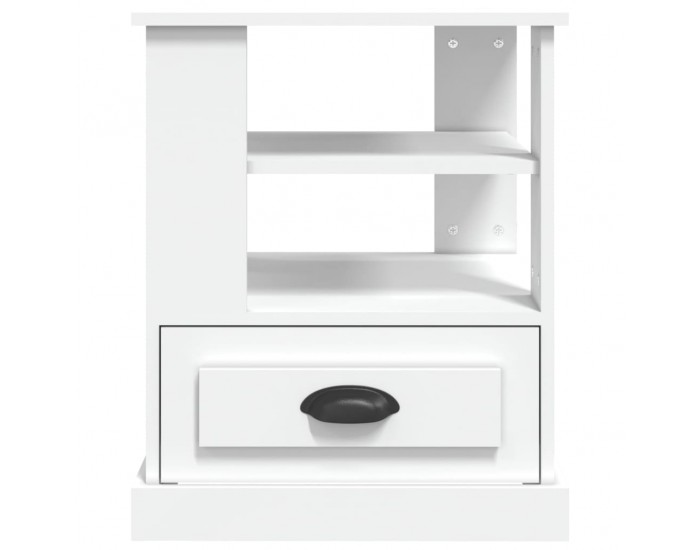 Sonata H Странична маса, бяла, 50x50x60 см, инженерно дърво