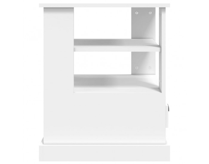 Sonata H Странична маса, бяла, 50x50x60 см, инженерно дърво