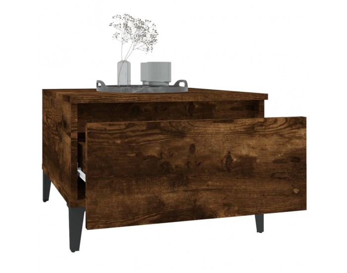 Sonata H Странична маса, опушен дъб, 50x46x35 см, инженерно дърво