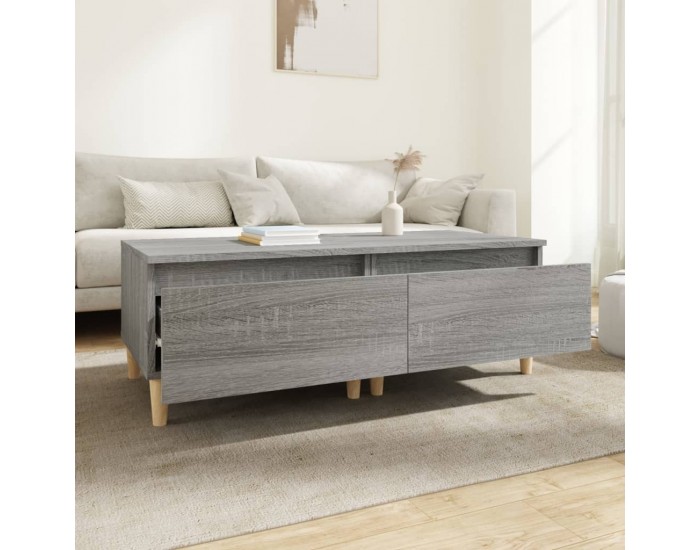 Sonata H Странични маси, 2 бр, сив сонома, 50x46x35 см, инженерно дърво