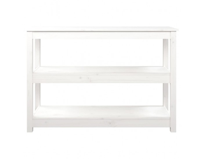 Sonata H Конзолна маса бяла 110x40x74 см борово дърво масив