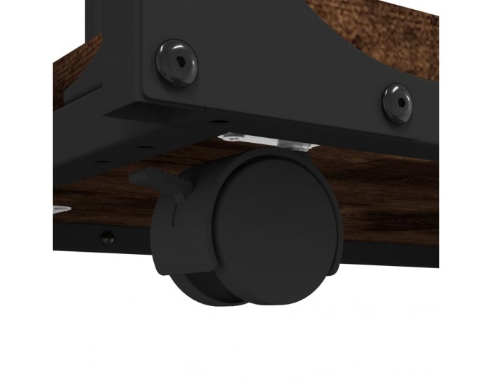 Sonata H Странична маса с колела опушен дъб 50x35x55,5см инженерно дърво