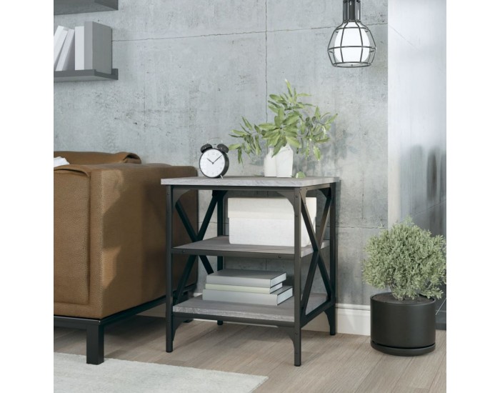 Sonata H Странична маса, cив сонома, 40x42x50 см, инженерно дърво