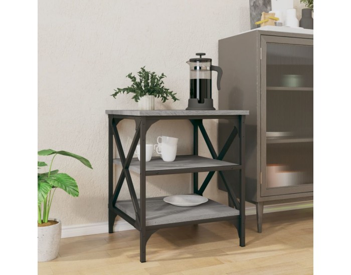 Sonata H Странична маса, cив сонома, 40x42x50 см, инженерно дърво