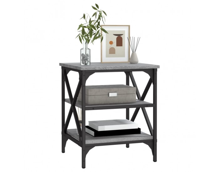 Sonata H Странична маса, cив сонома, 40x42x50 см, инженерно дърво