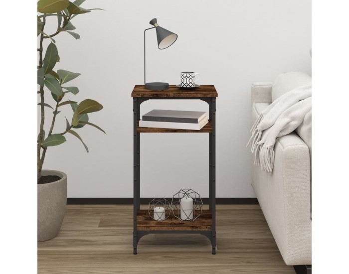 Sonata H Странична маса, опушен дъб, 40x30x75 см, инженерно дърво