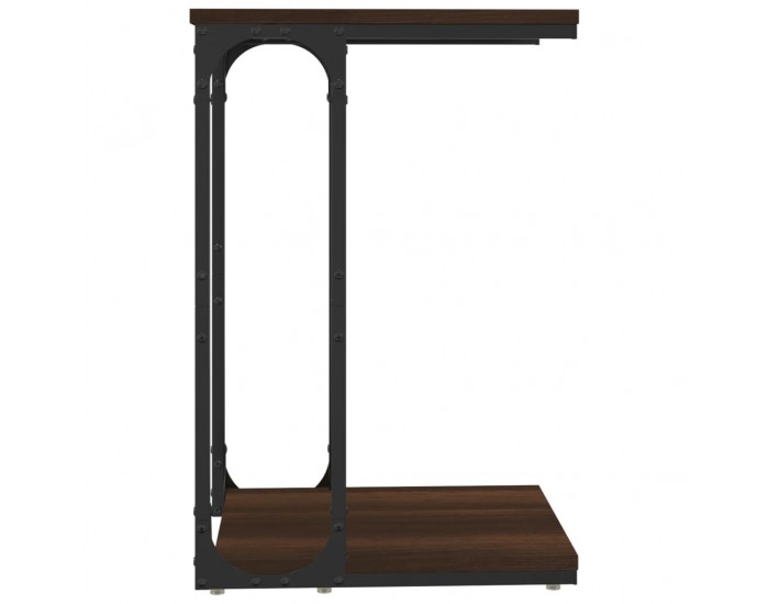 Sonata H Странична маса, кафяв дъб, 40x30x60 см, инженерно дърво