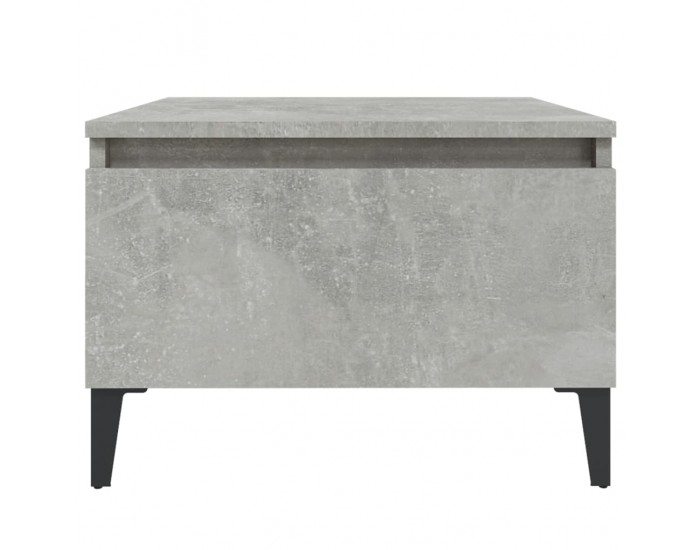 Sonata H Странична маса, бетонно сива, 50x46x35 см, инженерно дърво