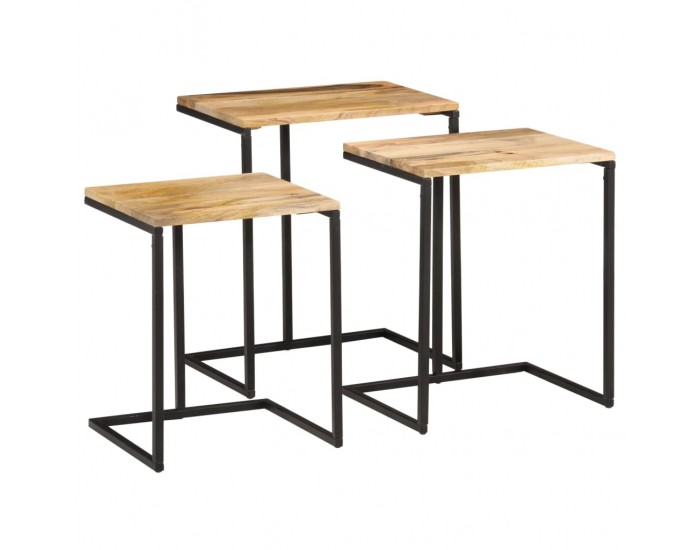 Sonata H Стифиращи маси, 3 бр, акация масив