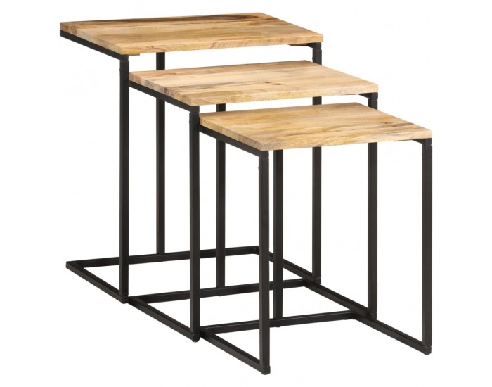 Sonata H Стифиращи маси, 3 бр, акация масив