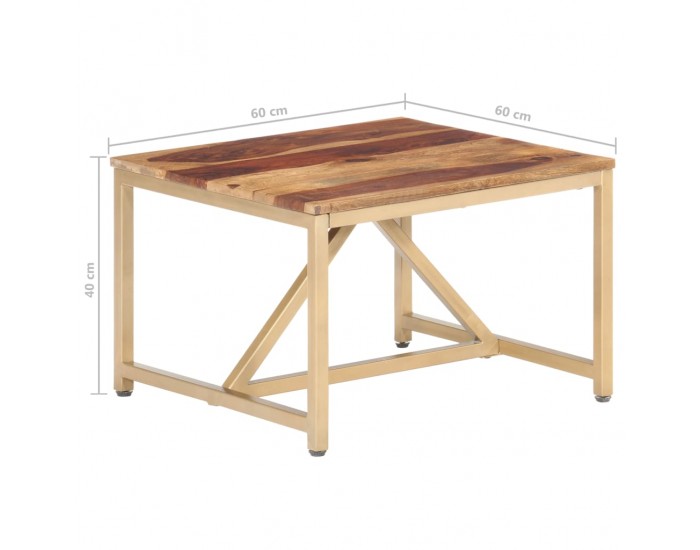 Sonata H Помощна масичка, 60x60x40 см, масивно дърво