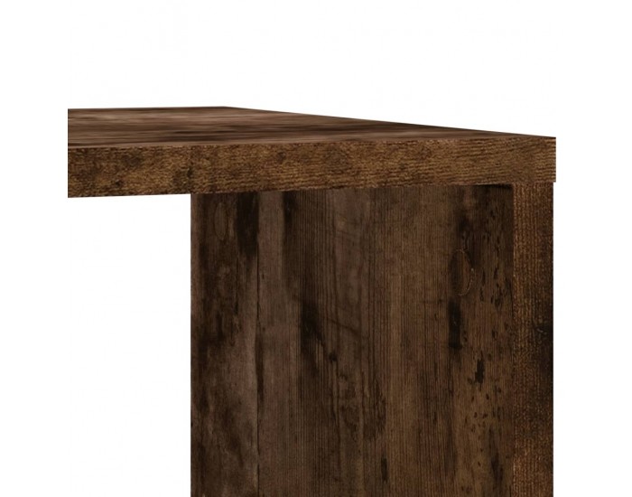 Sonata H Странична маса с колела опушен дъб 50x30x55 см инженерно дърво