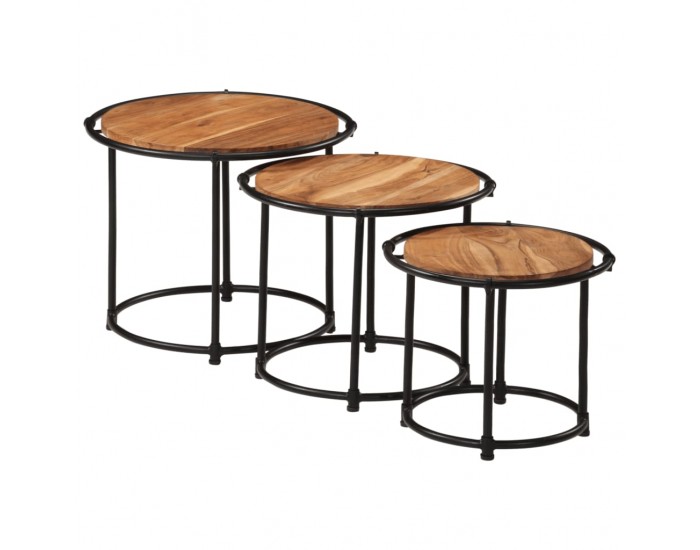 Sonata H Стифиращи маси, 3 бр, акация масив