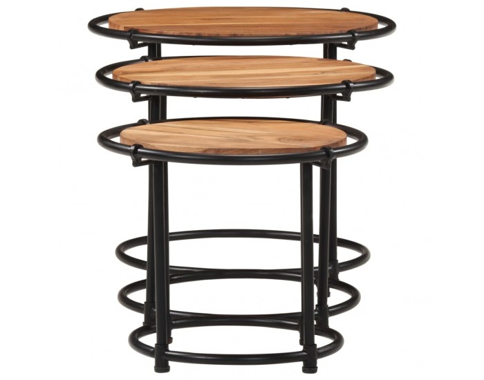 Sonata H Стифиращи маси, 3 бр, акация масив