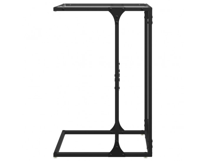 Sonata H Помощна маса с прозрачно стъкло 40x30x61,5 см стомана