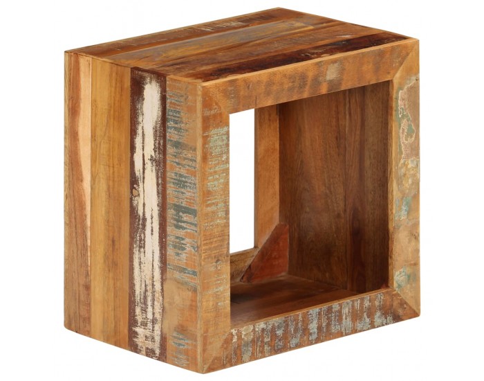 Sonata H Табуретка, 40x30x40 см, регенерирано дърво масив