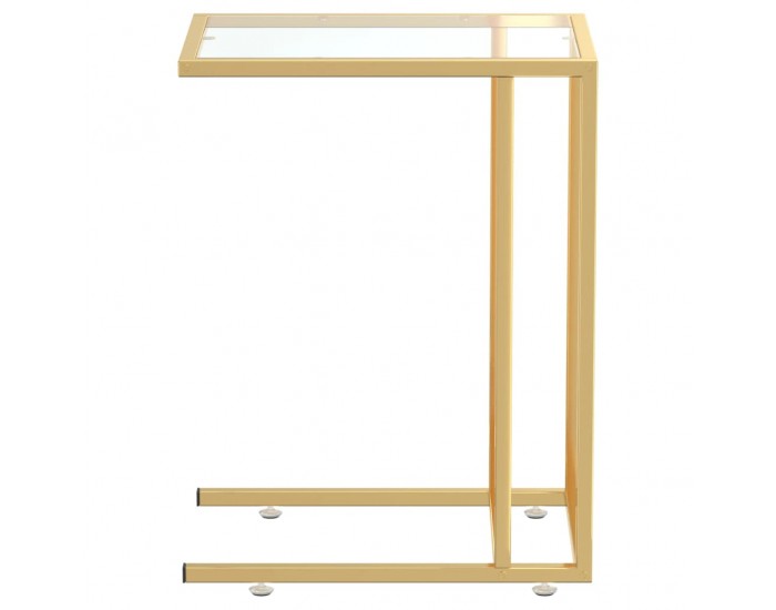 Sonata H Странична маса за компютър прозрачна 50x35x65см закалено стъкло