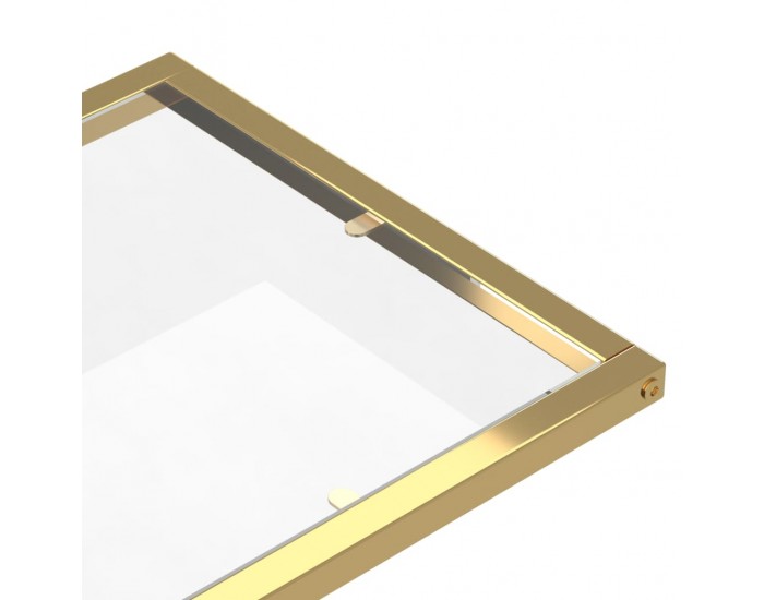 Sonata H Странична маса за компютър прозрачна 50x35x65см закалено стъкло