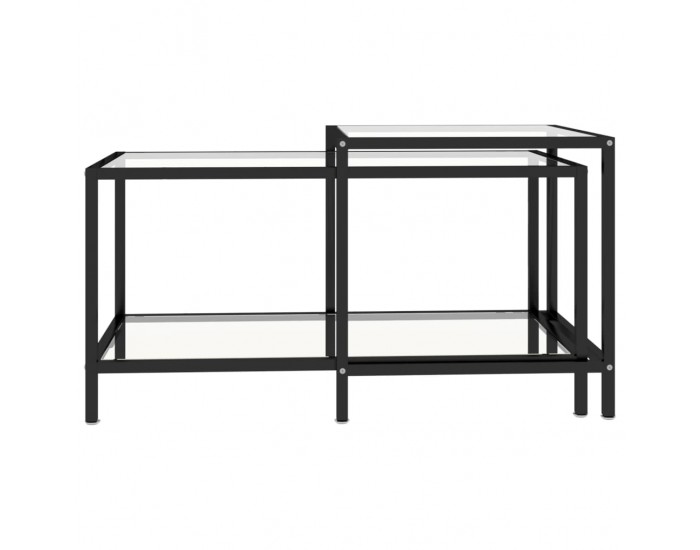 Sonata H Масички за чай, 2 бр, закалено стъкло, прозрачни