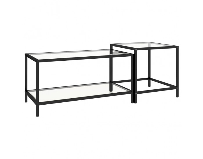 Sonata H Масички за чай, 2 бр, закалено стъкло, прозрачни