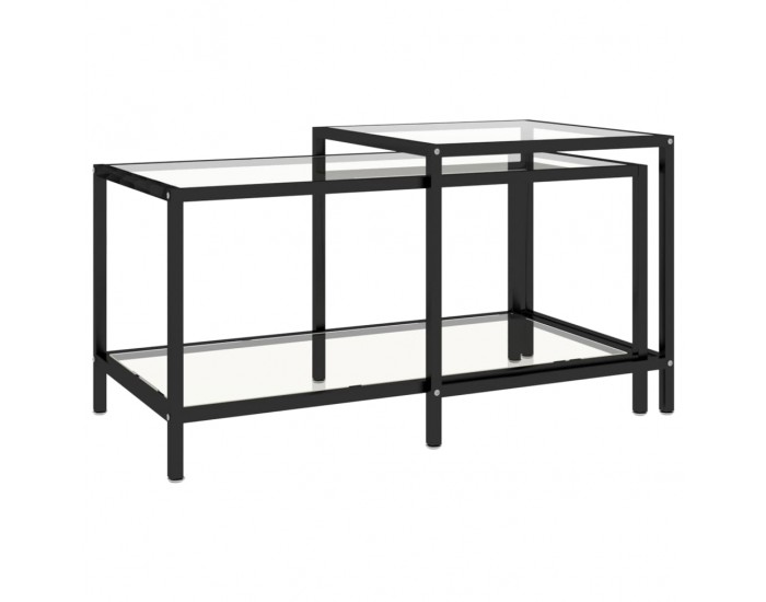 Sonata H Масички за чай, 2 бр, закалено стъкло, прозрачни