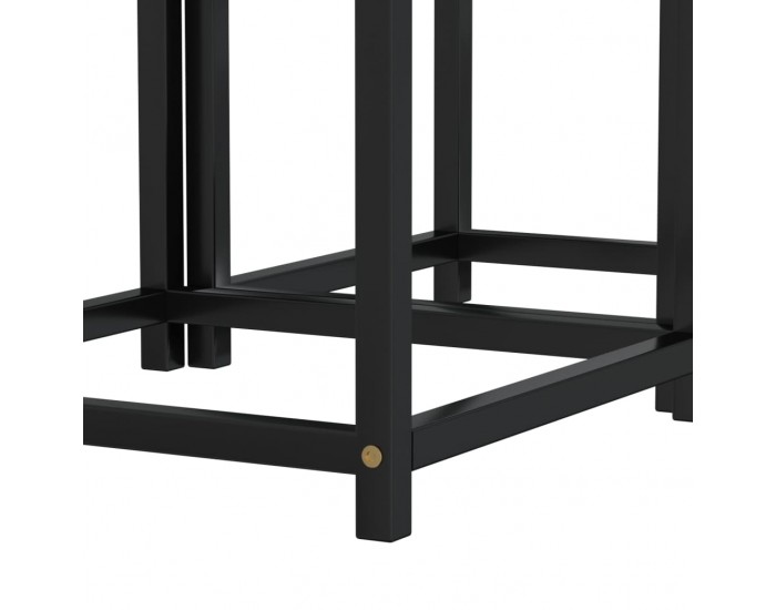 Sonata H Маси за чай, 2 бр, МДФ, черни