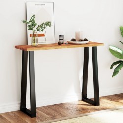 Sonata H Конзолна маса с жив ръб 110x35x80 см масивна акация - Холни маси