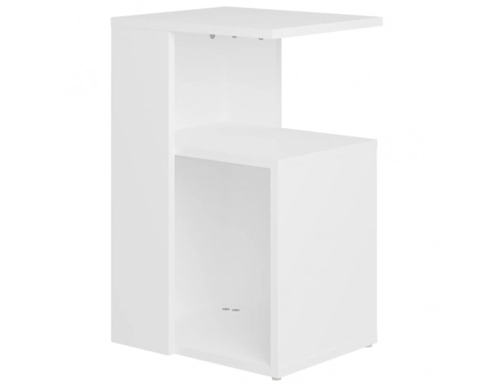 Sonata H Странична маса, бяла, 36x30x56 см, инженерно дърво