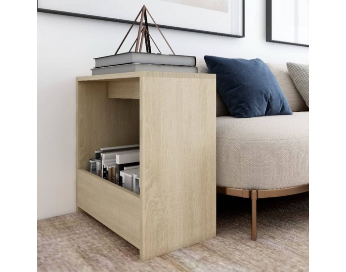 Sonata H Странична маса, дъб сонома, 50x26x50 см, инженерно дърво