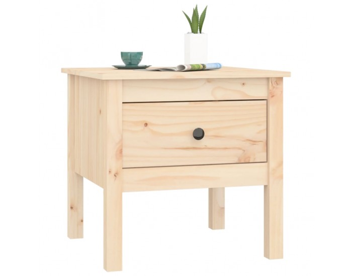 Sonata H Странична масичка, 50x50x49 см, борово дърво масив