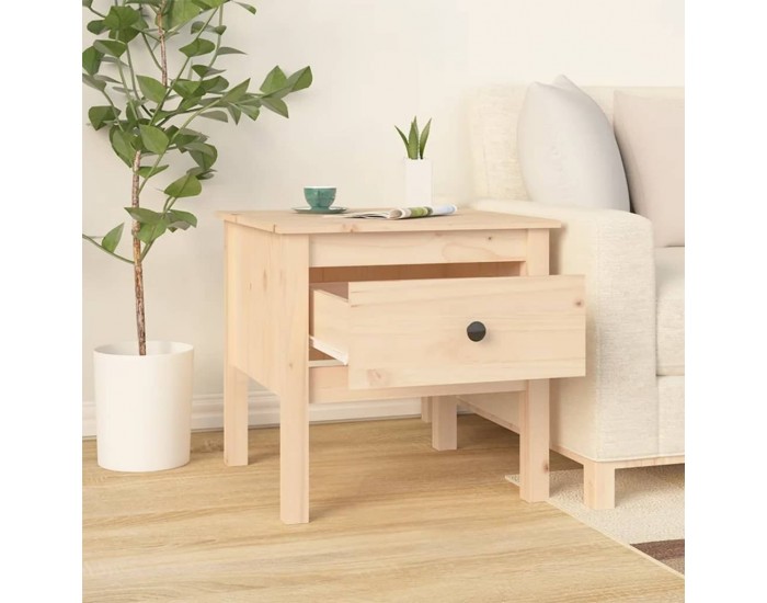 Sonata H Странична масичка, 50x50x49 см, борово дърво масив