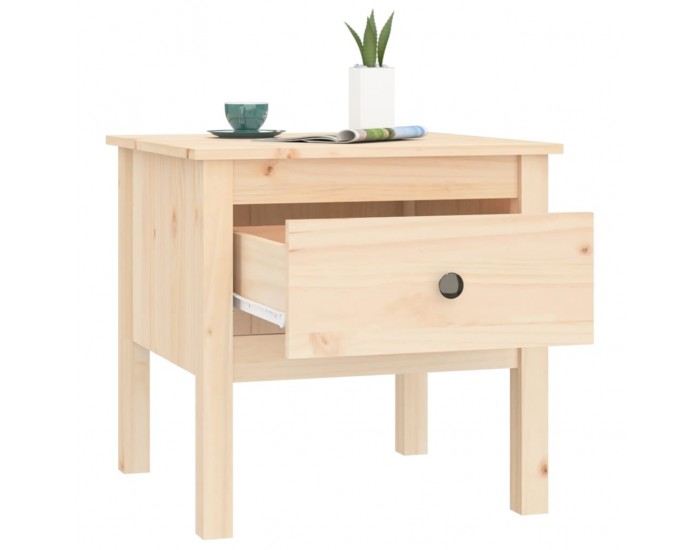 Sonata H Странична масичка, 50x50x49 см, борово дърво масив