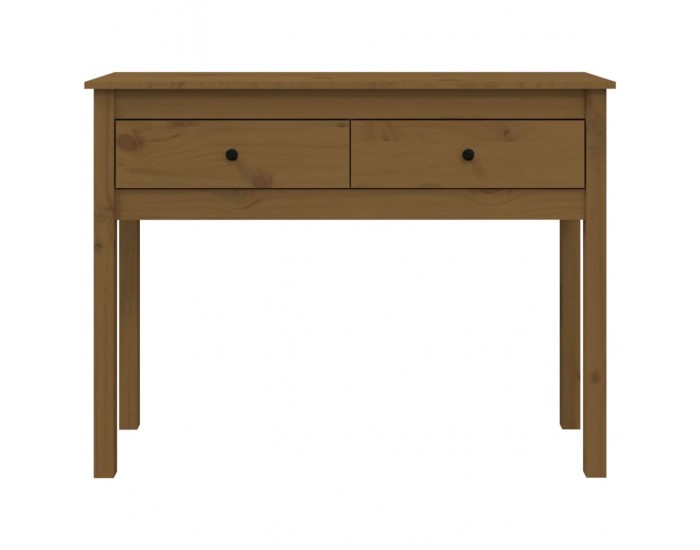 Sonata H Конзолна маса, меденокафява, 100x35x75 см, борово дърво масив