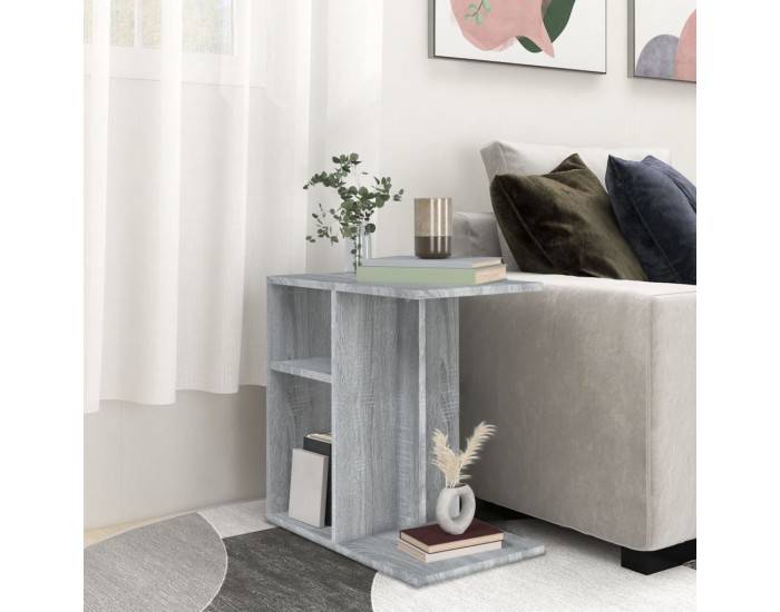 Sonata H Странична маса, cив сонома, 50x30x50 см, инженерно дърво