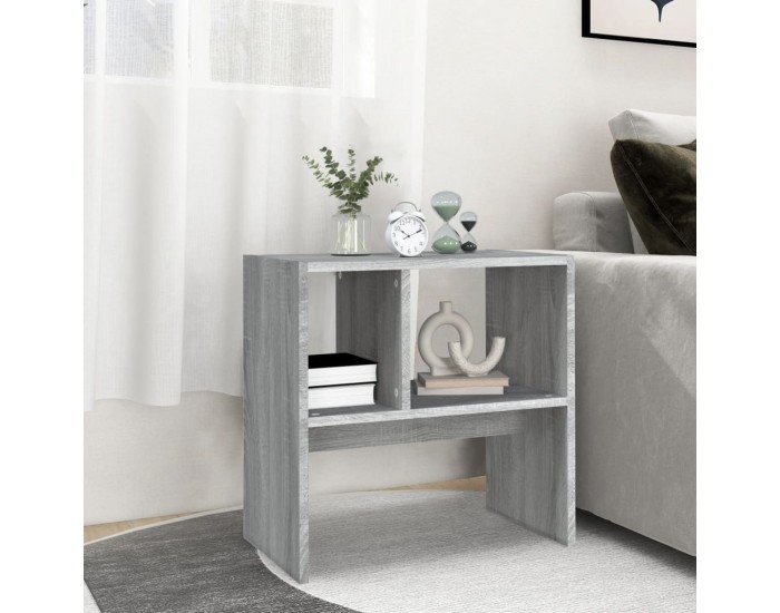 Sonata H Странична маса, cив сонома, 50x30x50 см, инженерно дърво