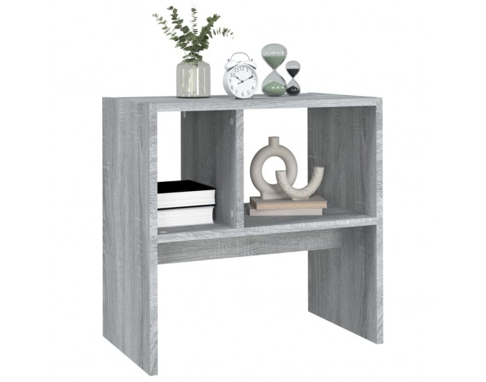 Sonata H Странична маса, cив сонома, 50x30x50 см, инженерно дърво