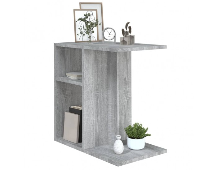 Sonata H Странична маса, cив сонома, 50x30x50 см, инженерно дърво