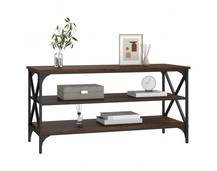 Sonata H ТВ шкаф, кафяв дъб, 100x40x50 см, инженерно дърво