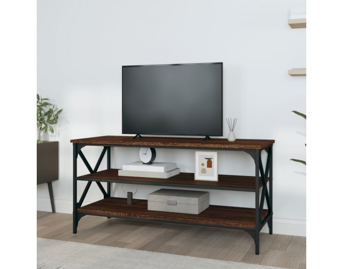 Sonata H ТВ шкаф, кафяв дъб, 100x40x50 см, инженерно дърво