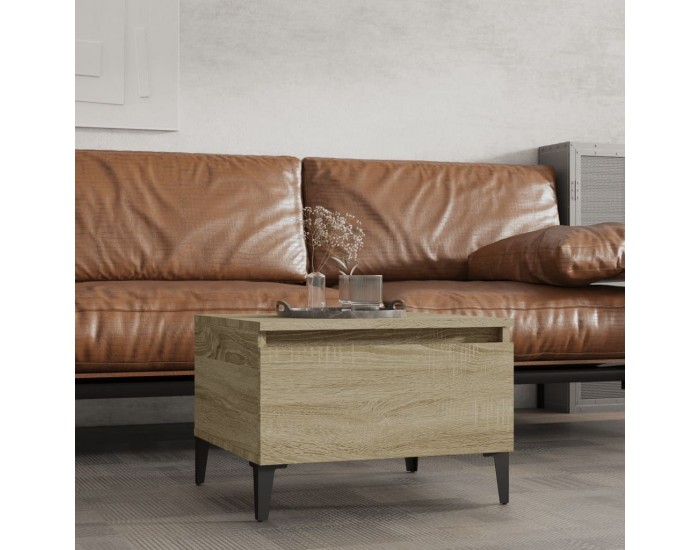 Sonata H Странична маса, Дъб сонома, 50x46x35 см, инженерно дърво