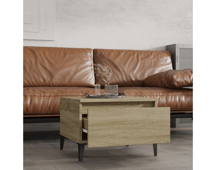 Sonata H Странична маса, Дъб сонома, 50x46x35 см, инженерно дърво