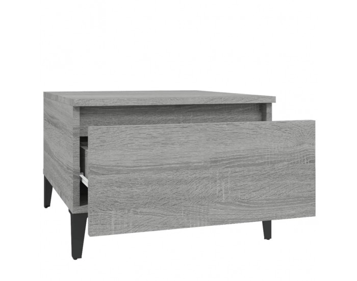 Sonata H Странични маси, 2 бр, сив сонома, 50x46x35 см, инженерно дърво