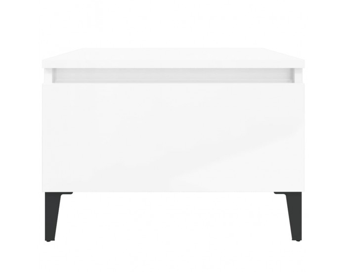 Sonata H Странична маса, бял гланц, 50x46x35 см, инженерно дърво