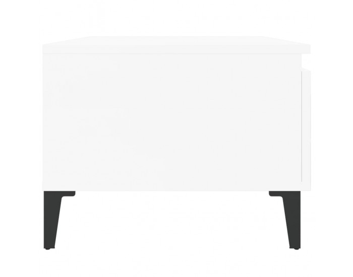 Sonata H Странична маса, бял гланц, 50x46x35 см, инженерно дърво