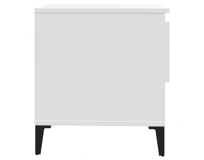 Sonata H Странична маса, бяла, 50x46x50 см, инженерно дърво