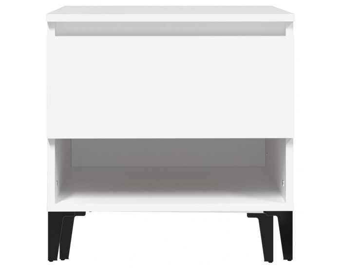 Sonata H Странична маса, бяла, 50x46x50 см, инженерно дърво