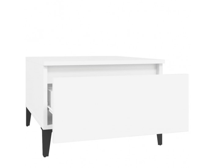 Sonata H Странични маси, 2 бр, бели, 50x46x35 см, инженерно дърво